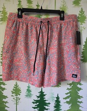 Quiksilver Coral Floral Quick-Dry Men’s Swim 6.5" Shorts